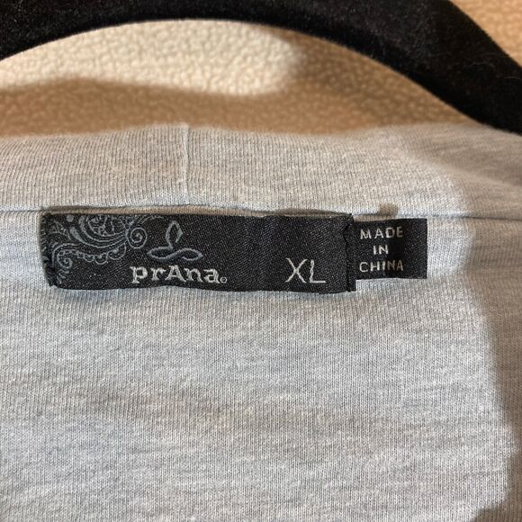 prAna Fleece Hoodie Women's XL Light Blue 1/2 Zip Pullover Heavyweight Gorpcore - Picture 4 of 7